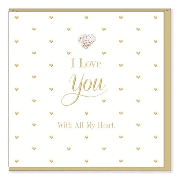 "I love you with all my heart" Greeting Card
