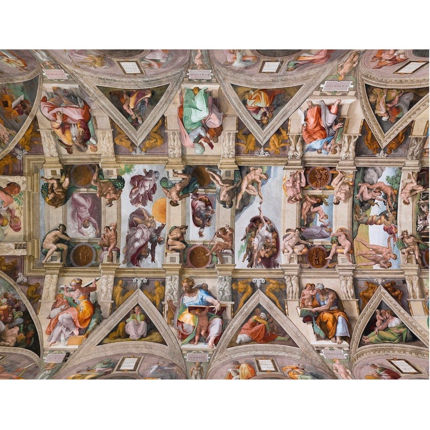 Sistine Chapel Ceiling by Michelangelo Jigsaw Puzzle 500 Pc | Putti Fine Furnishings 