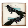 Meri Meri Halloween Glitter Crow Hair Clips | Putti Celebrations