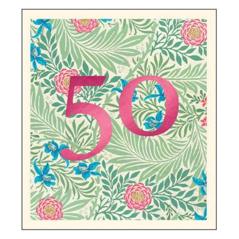 50 Floral Print Greeting Card | Putti Celebrations
