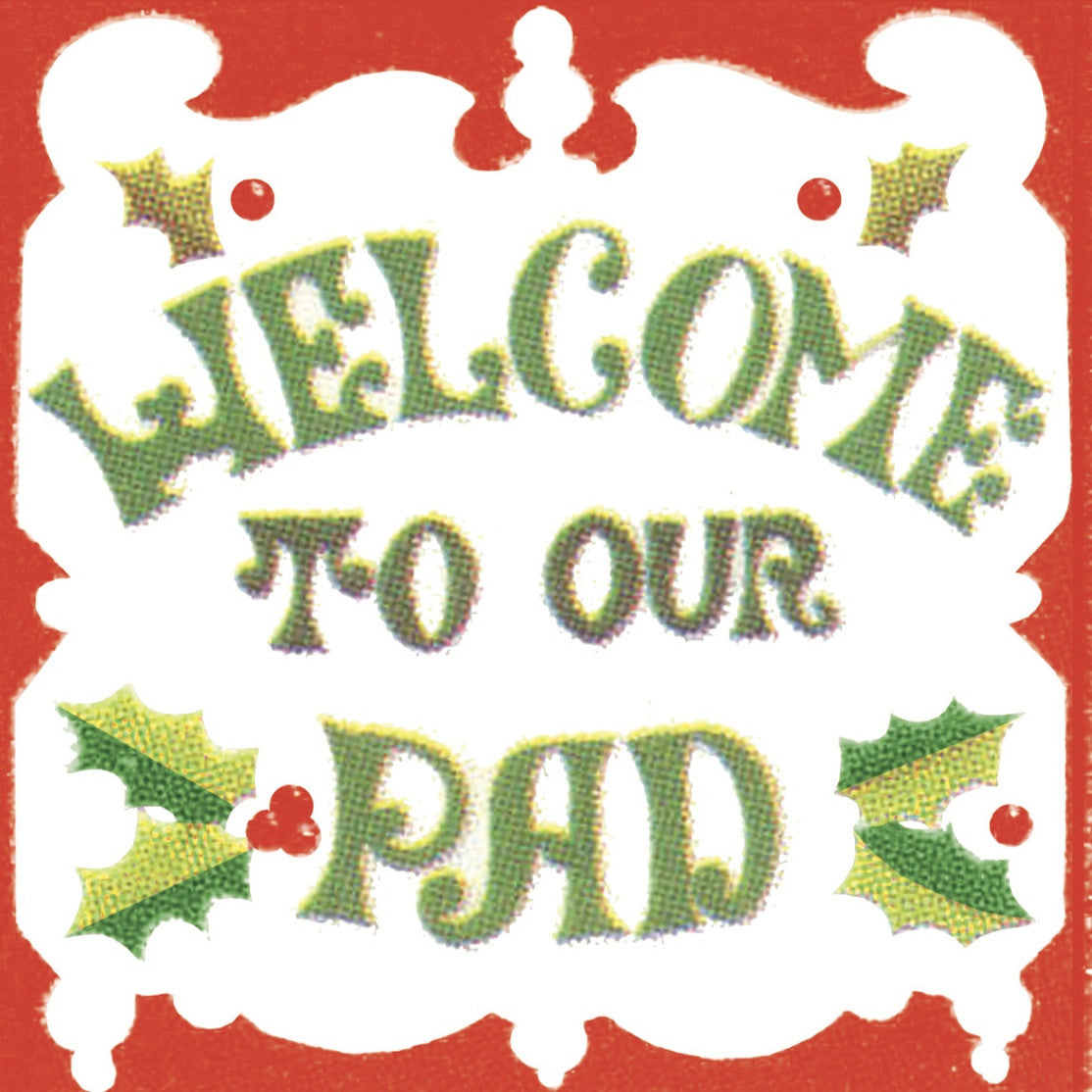  Elise Retro 70's "Welcome to Our Pad"  Beverage Napkins, CC-Creative Converting, Putti Fine Furnishings
