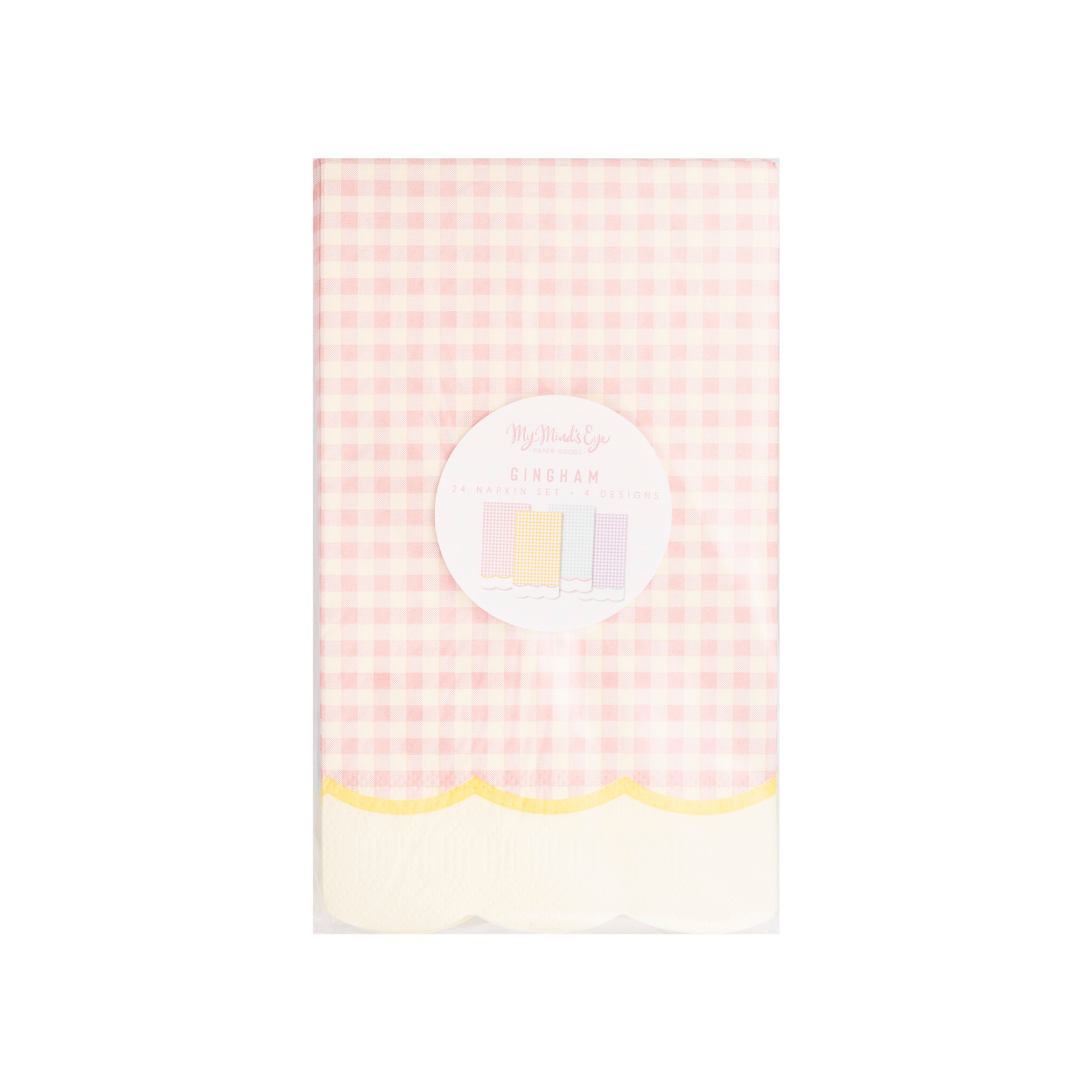 Pastel Gingham Napkin Set