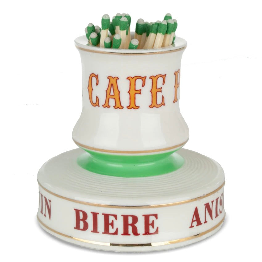 "Cafe Paris" Ceramic Match Strike