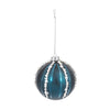 Coastal Glass Ball ornament - Turquoise