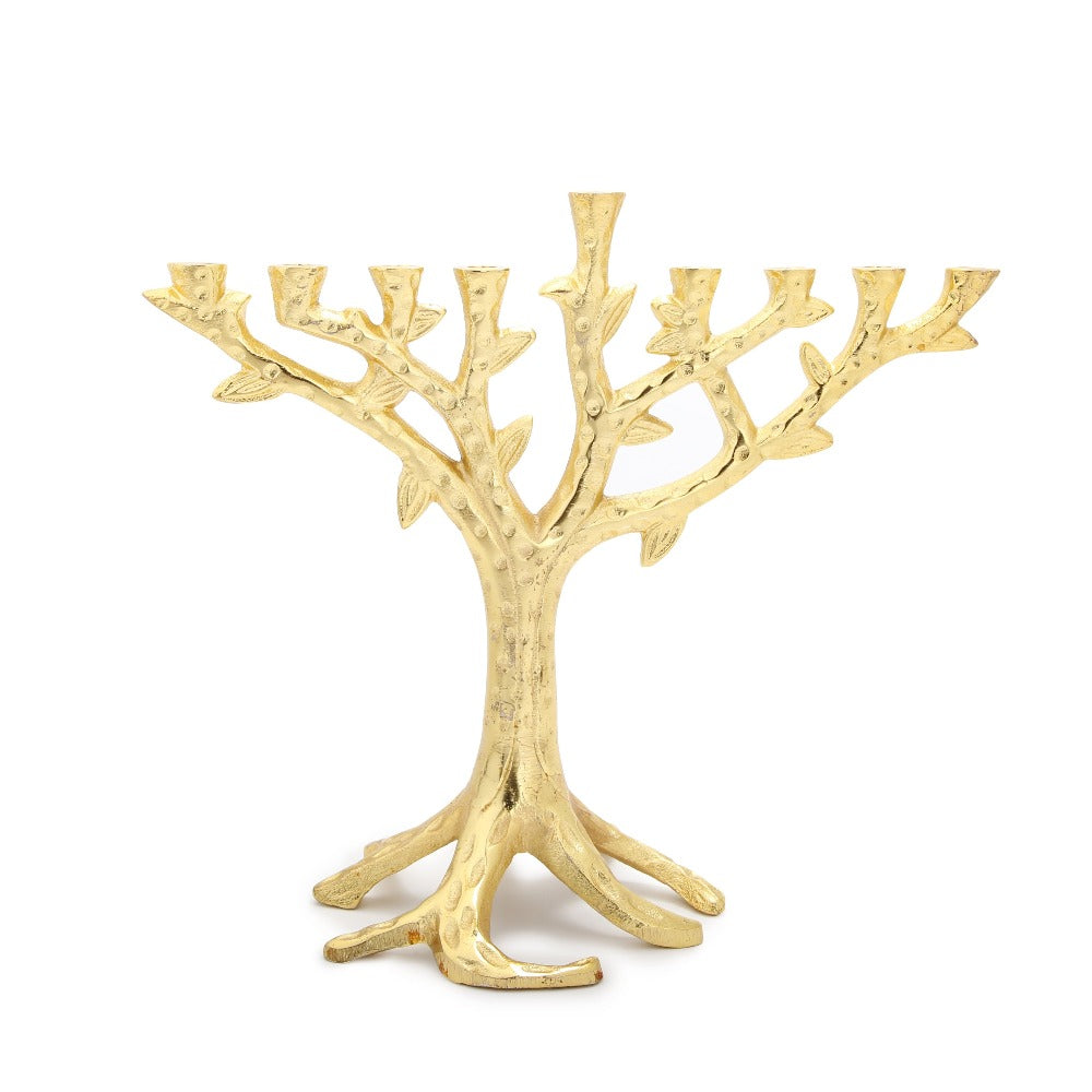 Gold Branch Menorah | Putti Hanukkah Celebrations 