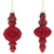 Red Finial Glass Christmas Ornament