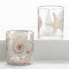 Glass Votive Holder with Shells | Putti Christmas Canada
