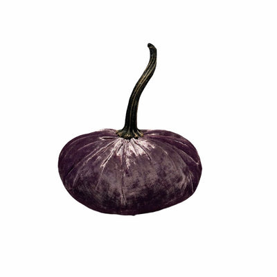 Small Velvet Pumpkin - Luxe Lilac | Putti Fine Furnishings Canada