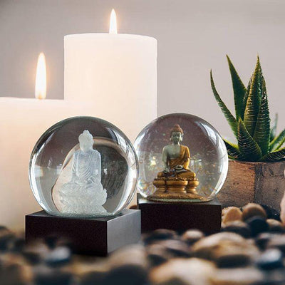 CoolSnowGlobes - Gold Buddha | Putti Fine Furnishings Canada