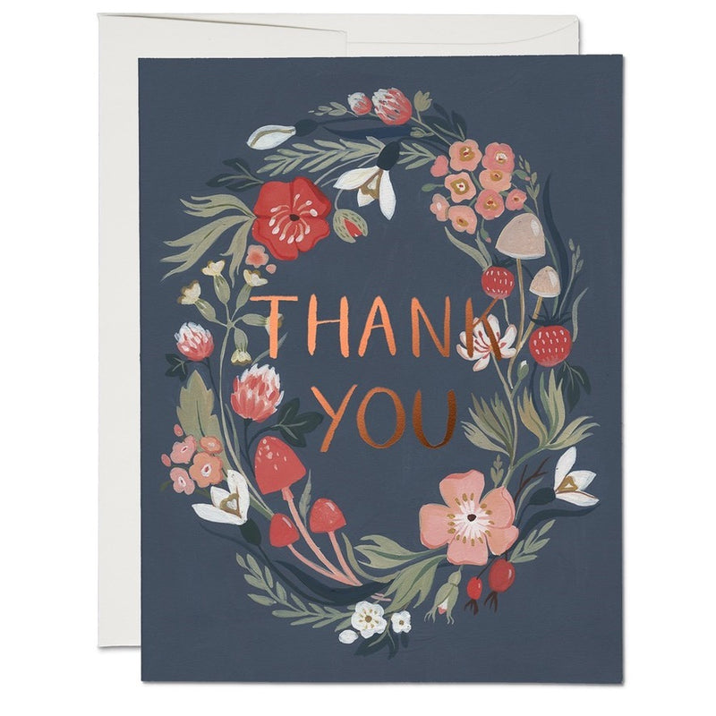 Forest Blue "Thank You" Boxed Cards | Putti Greeting Cards 