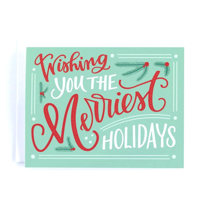 "Wishing You the Merriest Holidays" Christmas Boxed Cards