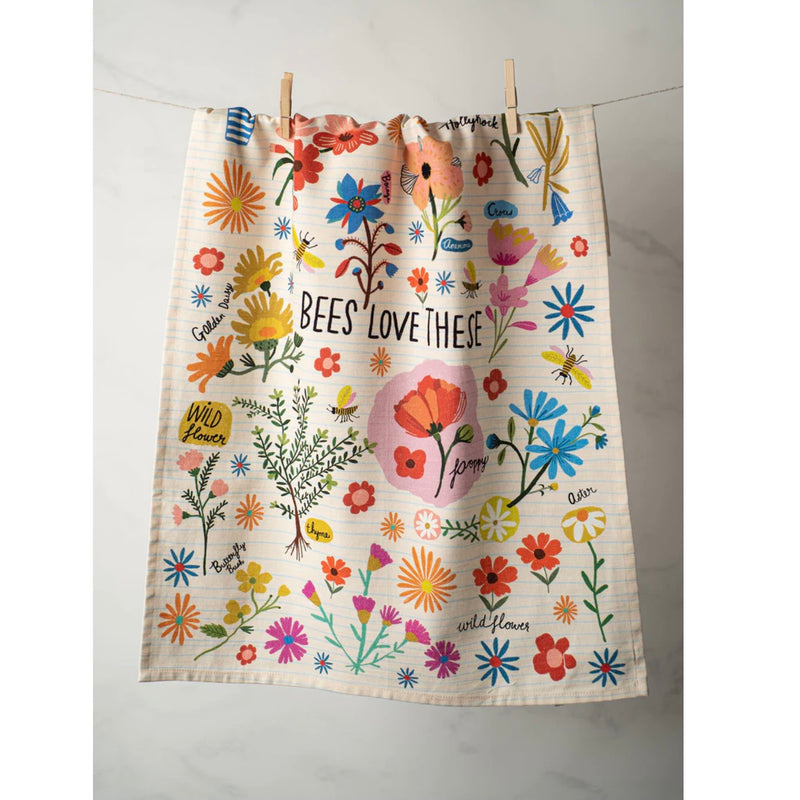 Bon Artis Cotton Tea Towel - Bee's Love These | Putti Fine Furnishings 