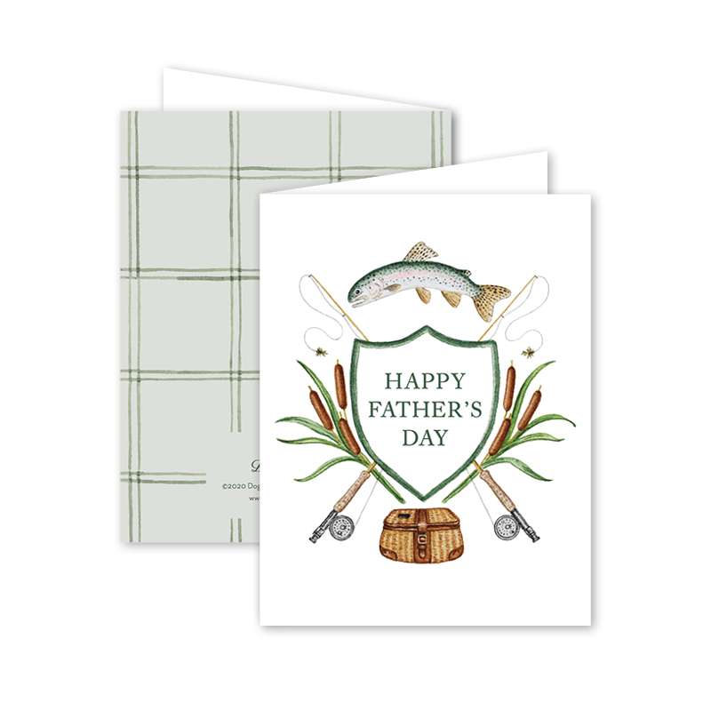 Fly Fishing "Happy Father's Day" Greeting Card | Putti Fine Furnishings 