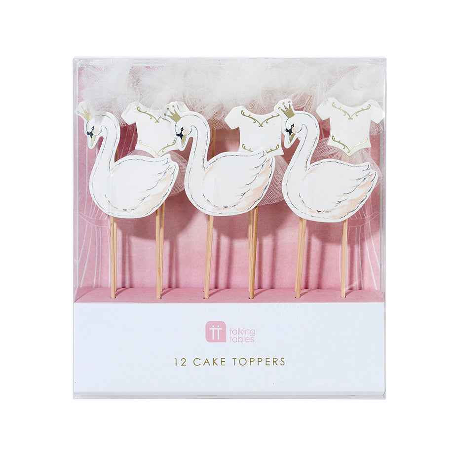  "We Heart Swans" Cake Toppers, TT-Talking Tables, Putti Fine Furnishings