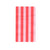 Blush & Cherry Stripe Buffet Guest Paper Napkins