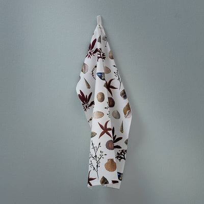 Shells Organic Tea Towel | Putti Fine Furnishings Canada