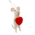 "Love You Lenny" Felted Mouse Ornament | Putti Celebrations 