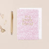 "To a Lovely Friend" Pink Floral Greeting Card | Putti Celebrations