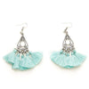 Tear Drop Tassel Earrings - Mint  | Putti Fine Fashions