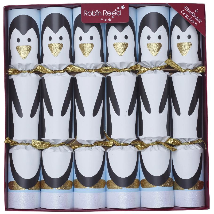 Robin Reed "Racing Penguins" Christmas Crackers | Putti Christmas Canada