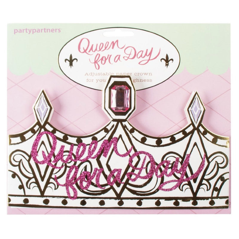  Queen For a Day Paper Crowns, PP-Party Partners - Estelle Gifts, Putti Fine Furnishings