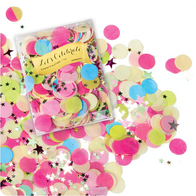 Multicolour Tissue Confetti and Stars -  Party Supplies - Party Partners - Putti Fine Furnishings Toronto Canada - 1