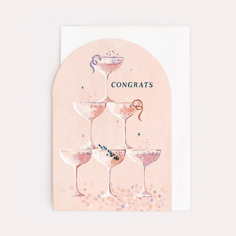 Champagne Congratulations Card | Putti Fine Furnishings Canada 