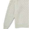 Merino Wool Aran Sweater - Cream