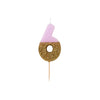 "We Heart Birthdays" Pink Glitter Number Candle - Six, TT-Talking Tables, Putti Fine Furnishings