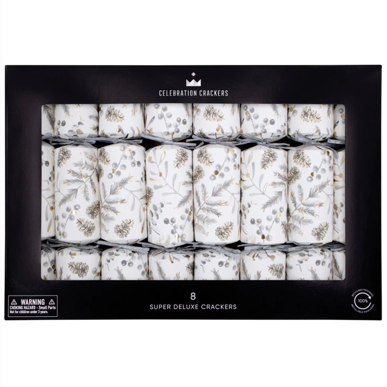 Silver Botanical Crackers