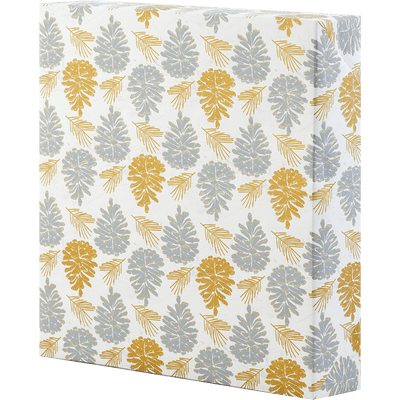 Gold Glittered Cones Christmas Wrapping Paper Roll | Putti Christmas Canada