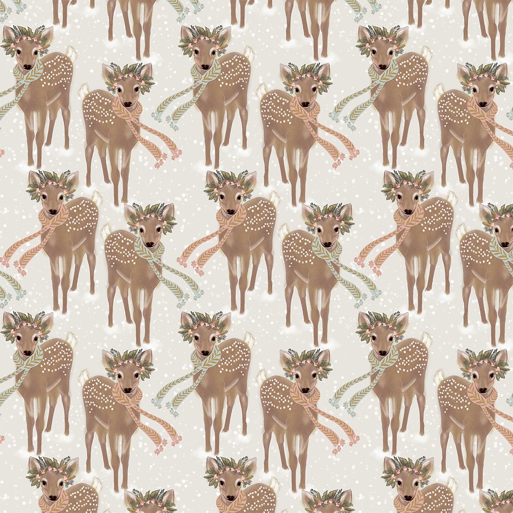 Fawns Christmas Wrapping Paper Roll | Putti Christmas Canada 