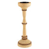 Beaded Wooden Candle Holder - Tall