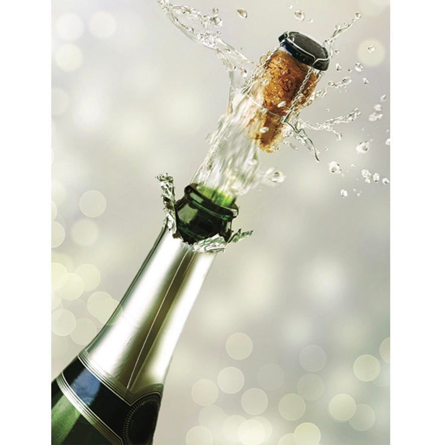 Champagne Bottle Greeting Card | Putti Fine Furnishings 