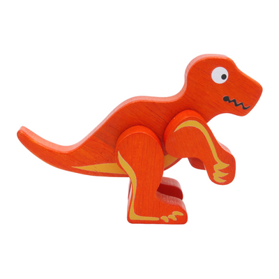 Posable Wood Dinosaur - Tyrannosaurus Rex