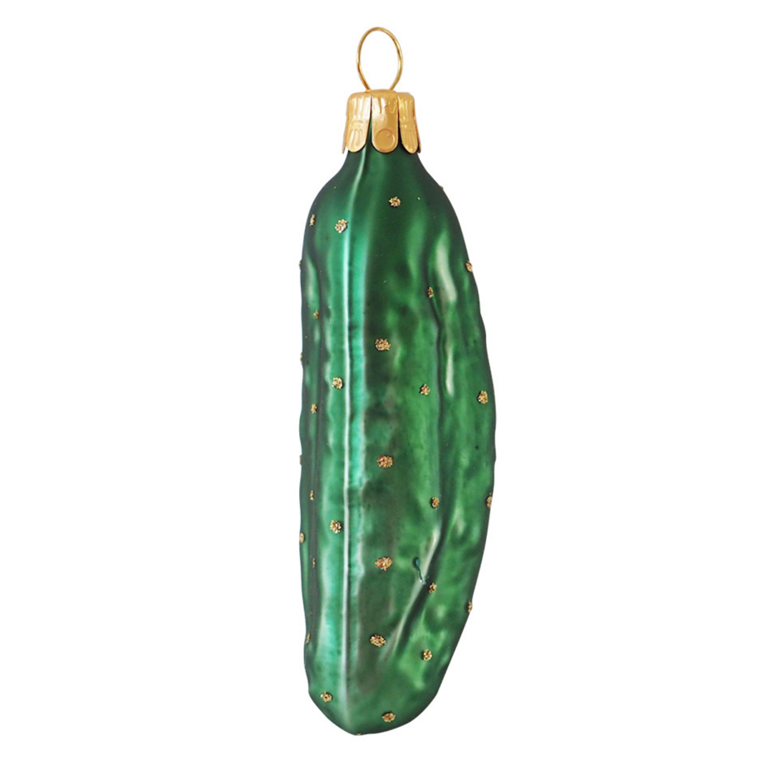 Christmas Pickle Small Glass Ornament