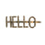 Diamante "Hello" Hair Clip