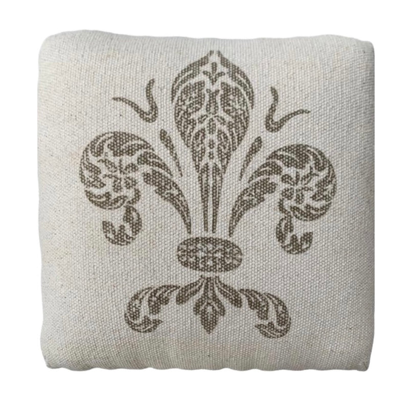 Fleur de Lis Foot Stool