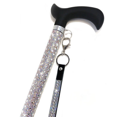 Jacqueline Kent "Sugar Cane" Adjustable AB Crystal Medical Cane Putti