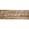 "Thankful for Everything" Wooden Plaque | Putti Thanksgiving Celebrations