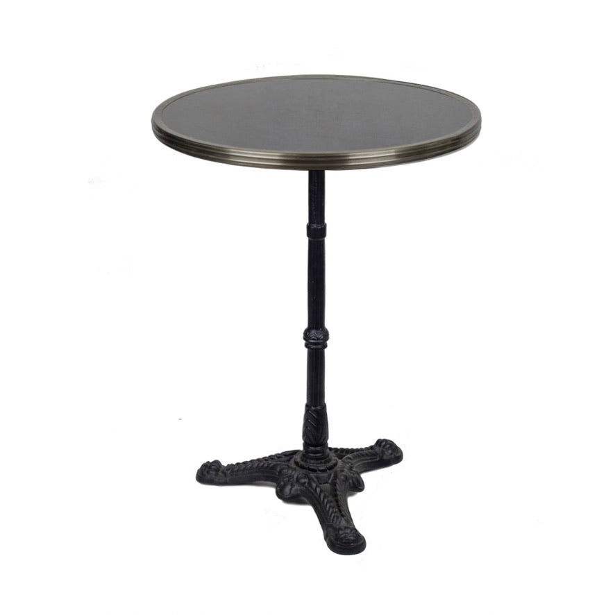Absinthe Bistro Table - Black Marble - 24"dia