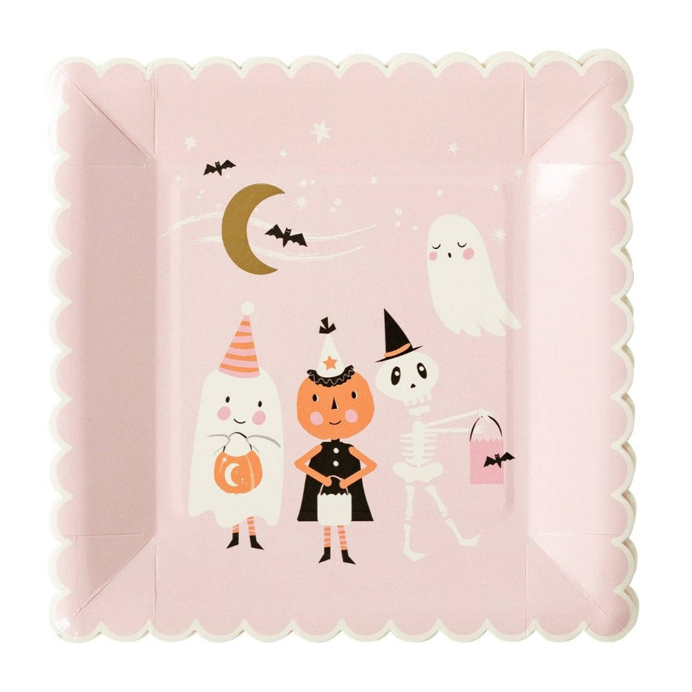 Ghoul Gang Scene Paper Plate | Putti halloween Party Supplies 