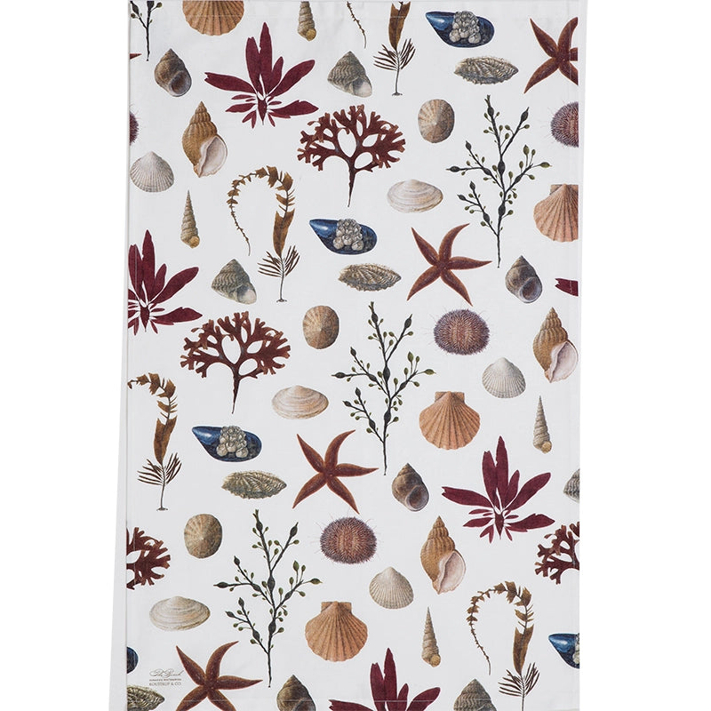Shells Organic Tea Towel | Putti Fine Furnishings Canada 