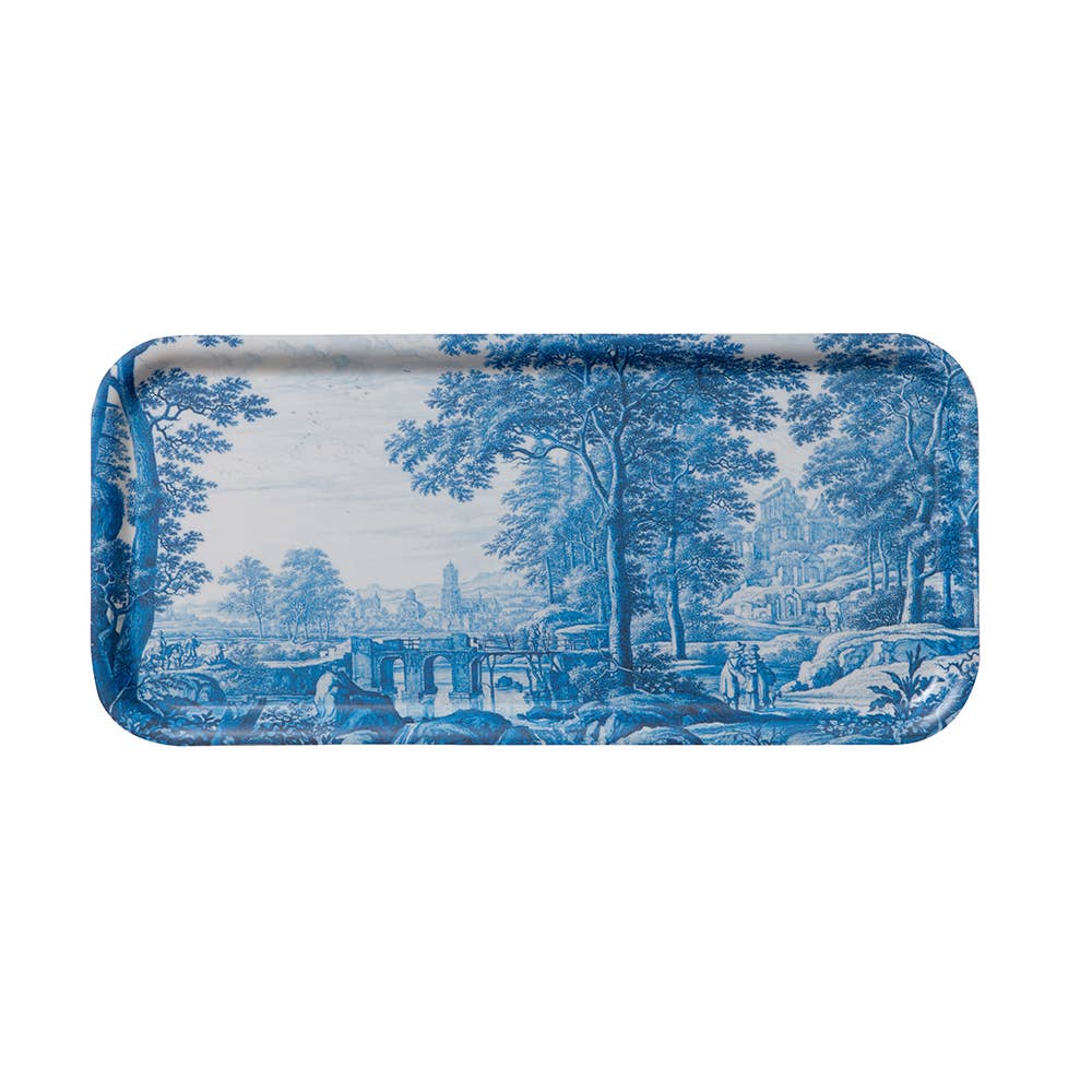Landscape Rectangular Wood Serving Tray | Putti Fine Furnishings 