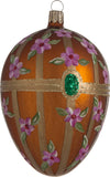 Bronze Floral European Glagg Egg Ornament
