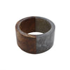 Mango Wood Round Napkin Ring in Grey