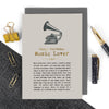Music Lover Foiled Birthday Card