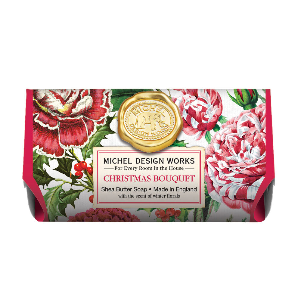 Michel Design Works Christmas Bouquet Large Bath Soap Bar | Putti Christmas 