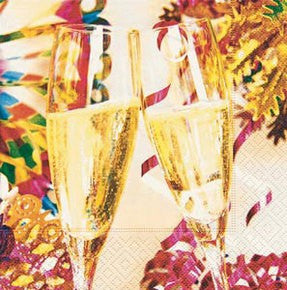 "Champagne Party" New Years Paper Napkin - Beverage -  Party Supplies - Paper + Design - Putti Fine Furnishings Toronto Canada