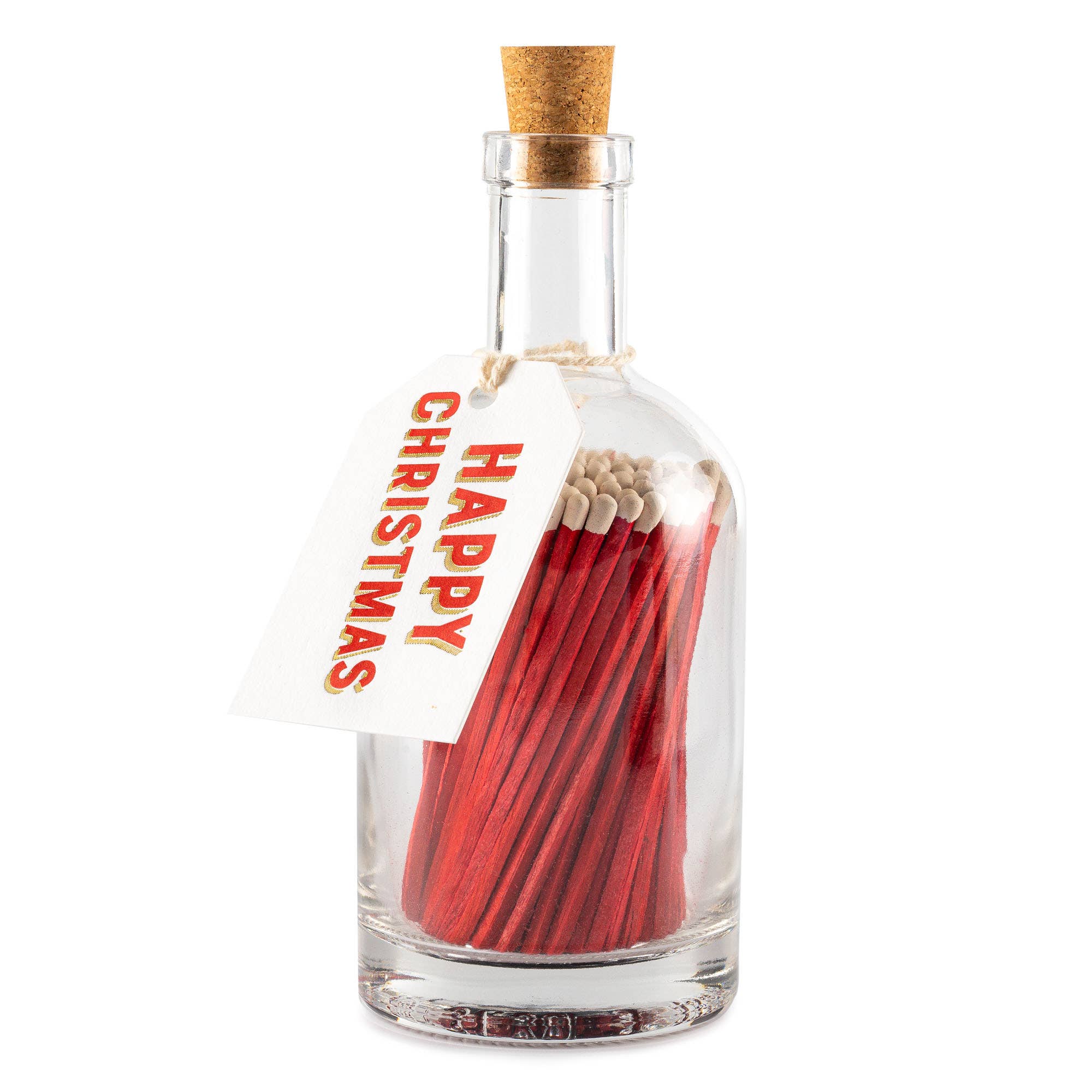 Archivist Gallery - Happy Christmas  Glass Bottle Matches